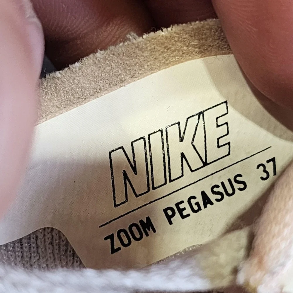Nike Air Zoom Pegasus 37 Shoes Womens 6 Gray Pink Running Sneakers BQ9647-102